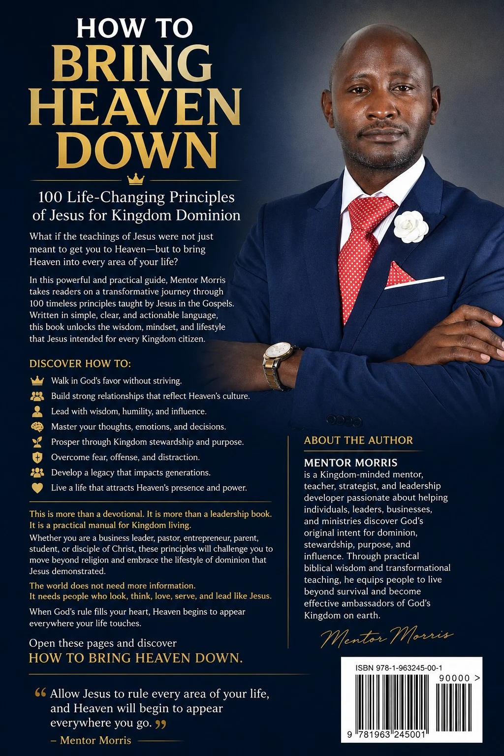 Back cover of How to Bring Heaven Down