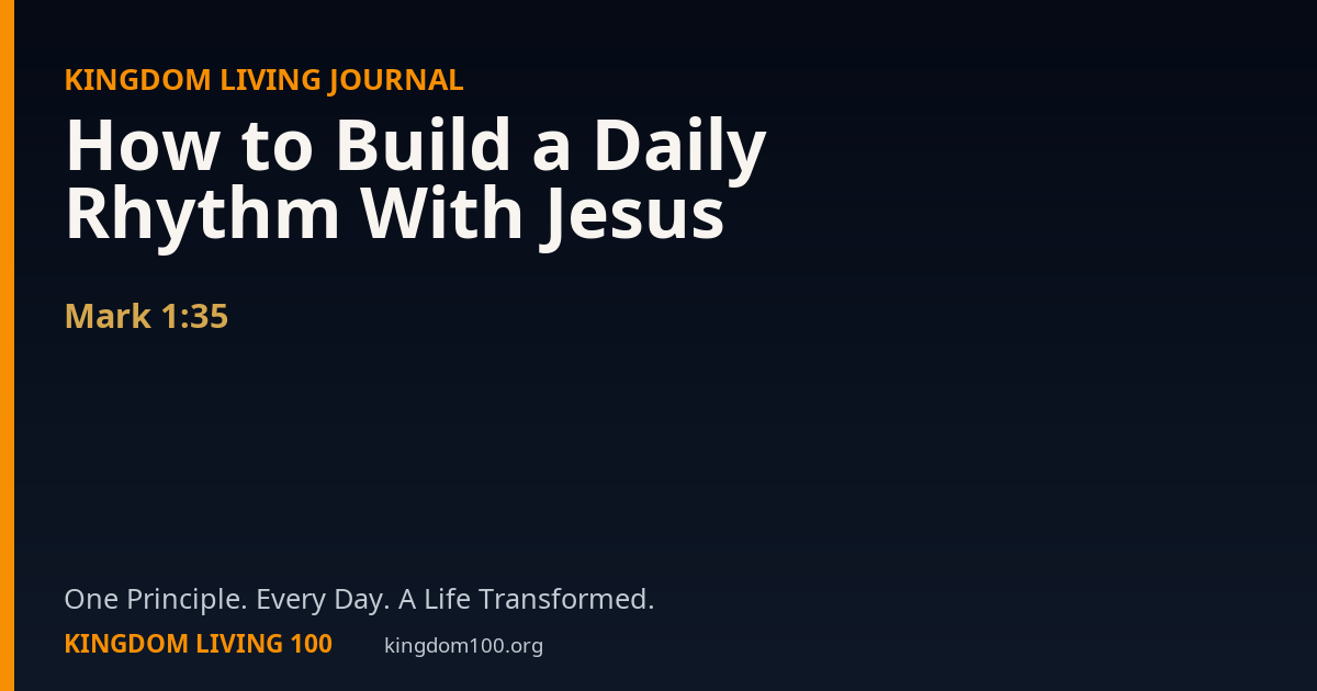 Share card for How to Build a Daily Rhythm With Jesus